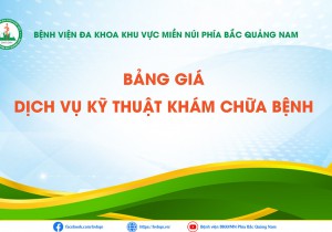 Bảng giá dịch vụ Khám chữa bệnh