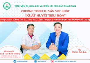 TƯ VẤN SỨC KHỎE: XUẤT HUYẾT TIÊU HÓA