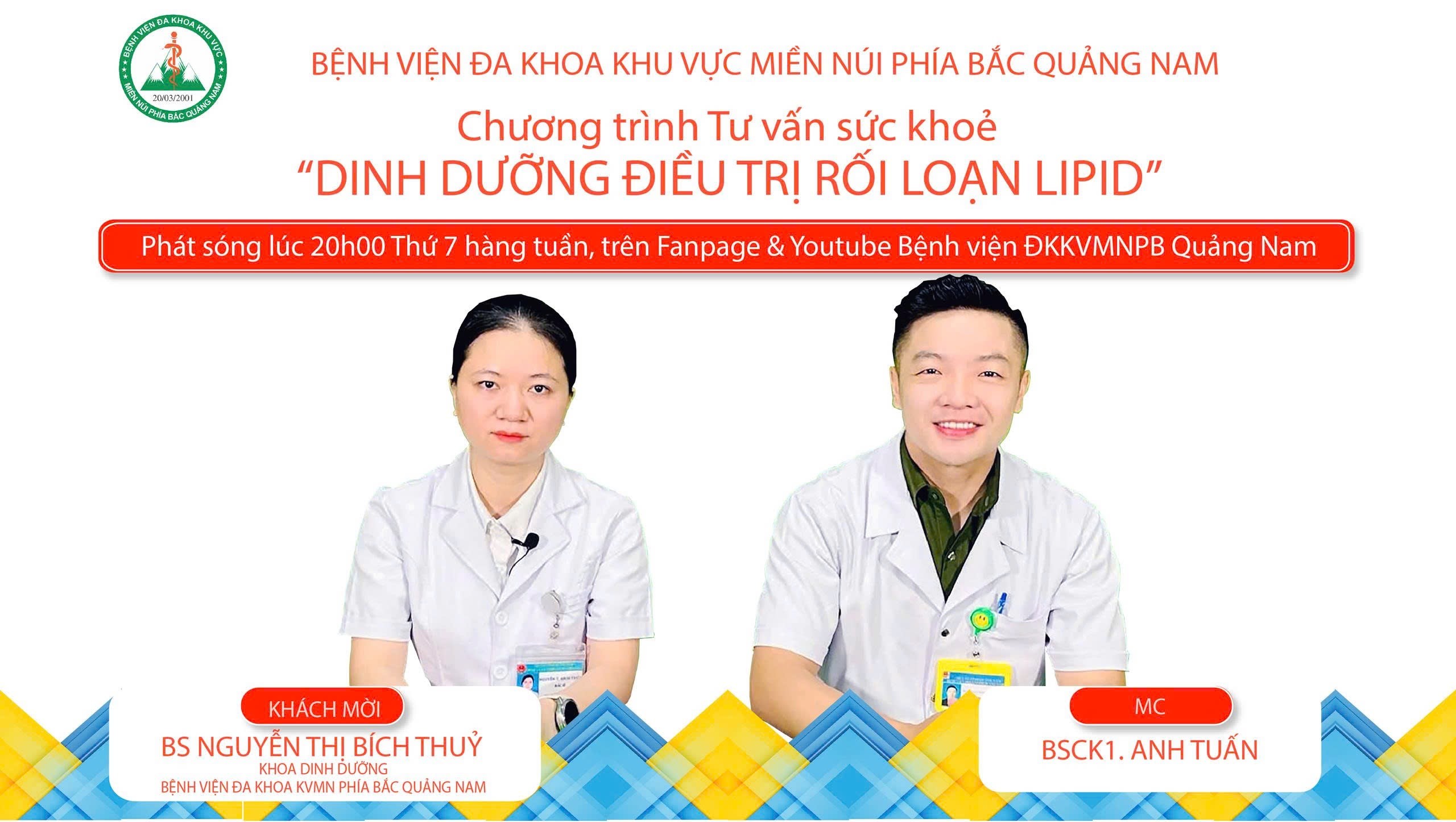 Chương trình TVSK: Dinh dưỡng điều trị rối loạn lipid