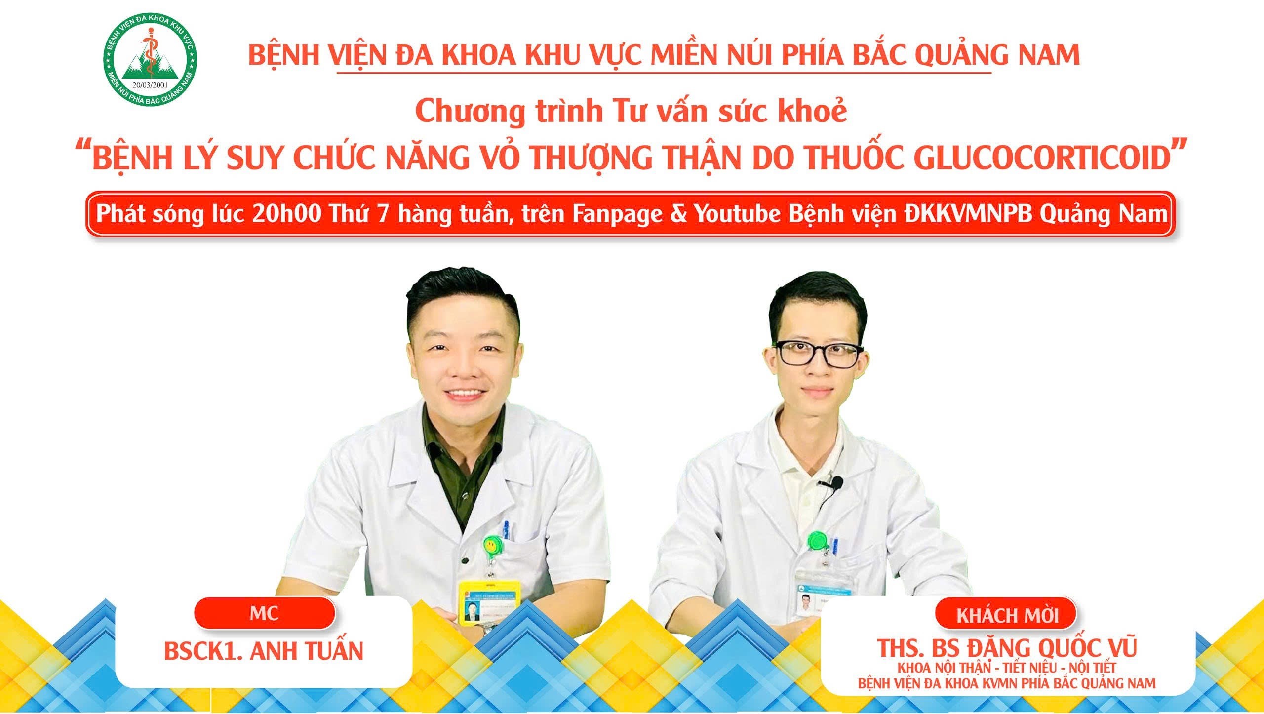Chương trình TVSK: Bệnh lý suy chức năng vỏ thượng thận do sử dụng thuốc Glucocorticoid