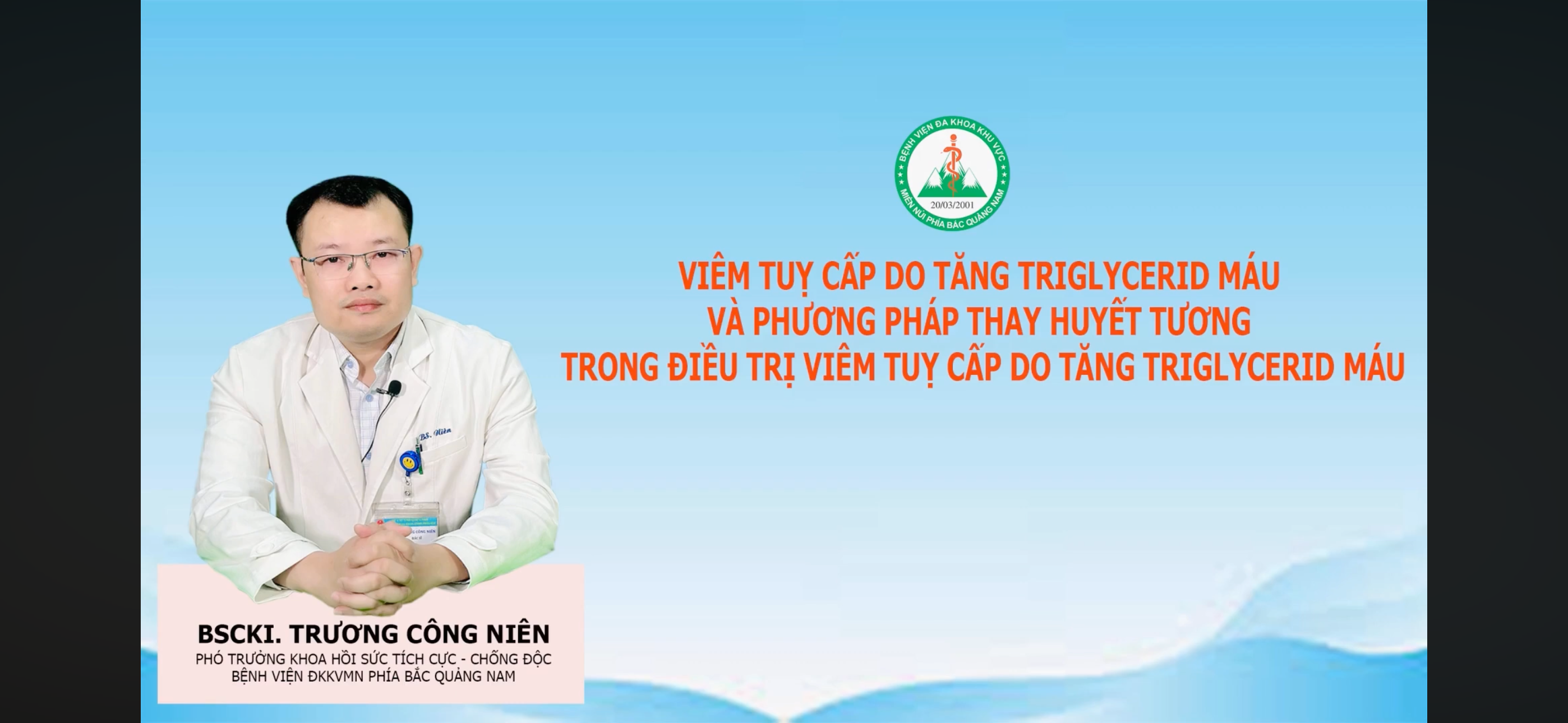 Chương trình TVSK: Viêm tuỵ cấp